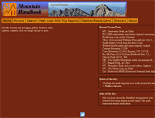 Tablet Screenshot of mountainhandbook.com